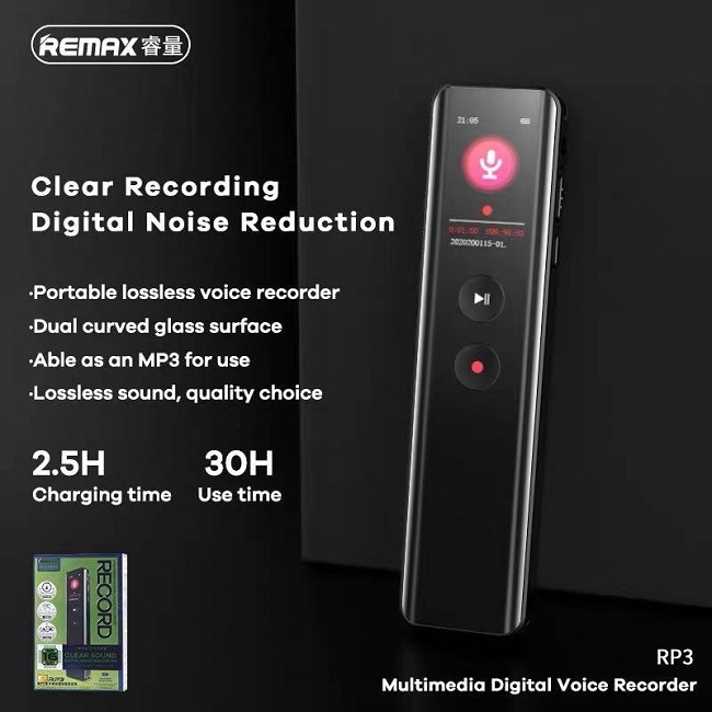 REMAX RP3 diktafon sa muzičkim plejerom