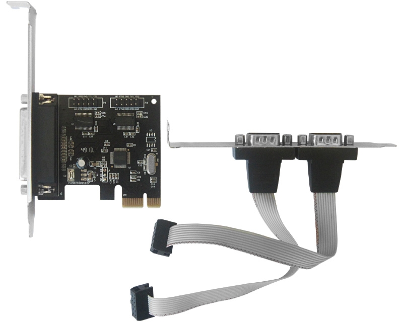 JAVTEC PCI Express kontroler 2xSerial + Parallel