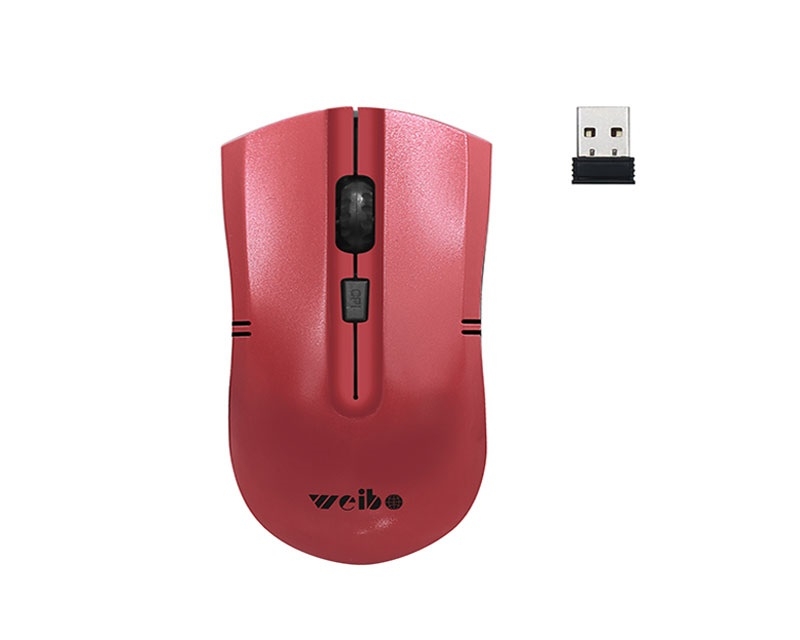 WEIBO RF-2818 Wireless Optical USB miš crveni