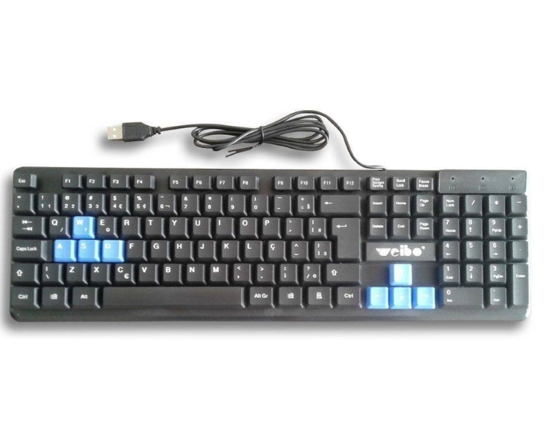 WEIBO WB-711 tastatura crna - Klikni na sliku da zatvoriš