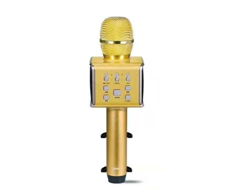 WSTER L889 Portable Karaoke Bluetooth mikrofon zlatni