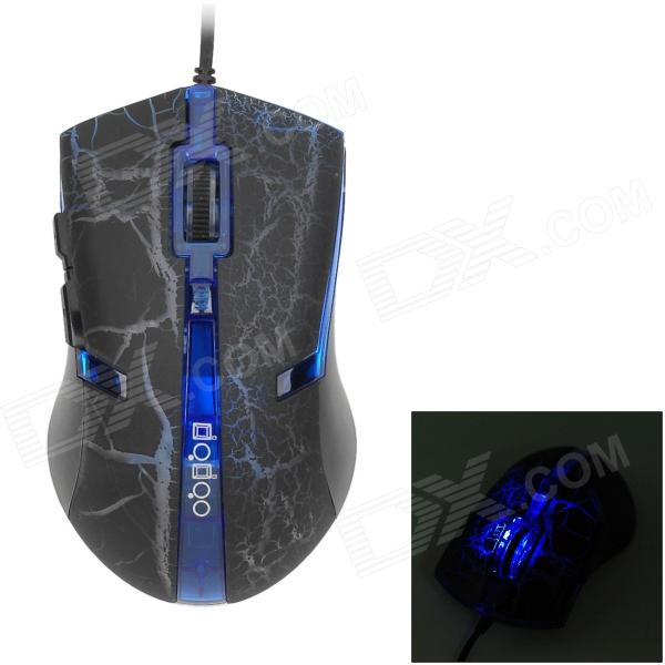 FC-5160 USB 2.0 Wired Optical 3200dpi Gaming Mouse blue