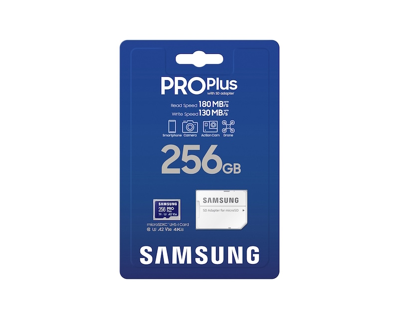 SAMSUNG Memorijska kartica PRO PLUS MicroSDXC 256GB U3 + Adapter MB-MD256SA - Slika 3