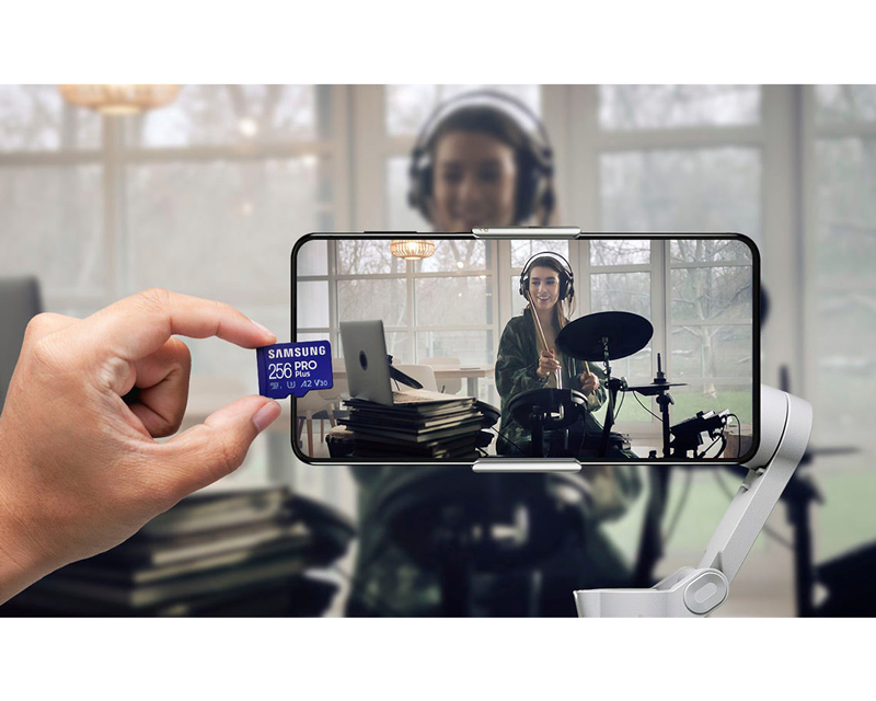 SAMSUNG Memorijska kartica PRO PLUS MicroSDXC 256GB U3 + Adapter MB-MD256SA - Slika 6