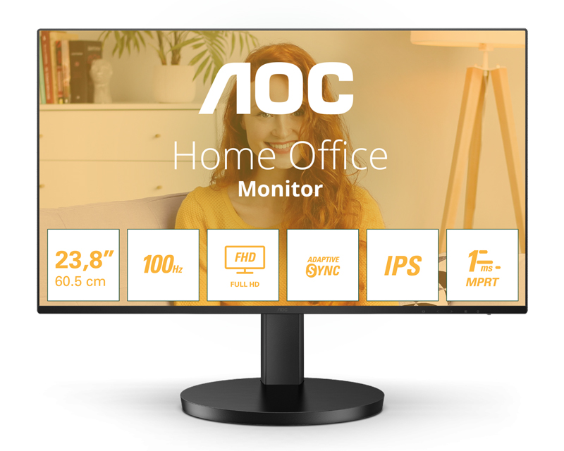 AOC 23.8 inča 24B3HA2 FHD 1920x1080 IPS 100 Hz monitor