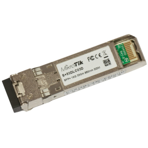 MIKROTIK (S+85DLC03D) SFP+ primopredajni modul 10G Multi Mode 300m 850nm
