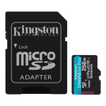 KINGSTON Memorijska kartica U3 V30 microSDXC 256GB Canvas Go Plus 200MB/s A2 + adapter SDCG4/256GB