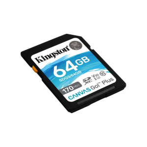 KINGSTON U3 V30 SDXC 64GB Canvas Go Plus 170R C10 UHS-I SDG3/64GB