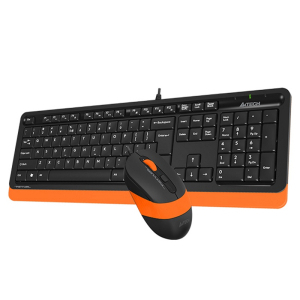 A4 TECH F1010 FSTYLER USB US narandžasta tastatura + USB narandžasti miš