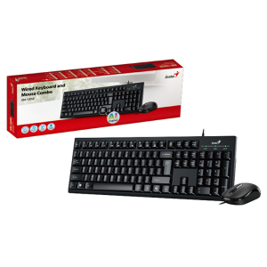 GENIUS KM-100SE USB YU crna tastatura+ USB crni miš