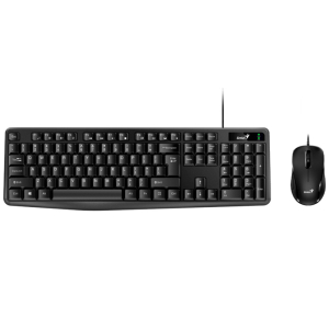 GENIUS KM-170 USB YU crna tastatura+ USB crni miš