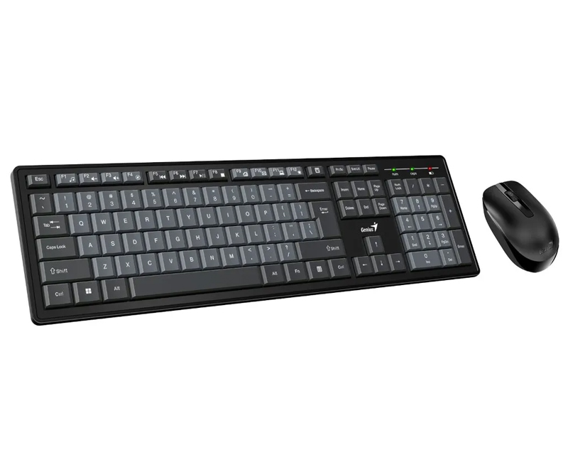 GENIUS Smart KM-8200 Wireless USB US crna tastatura + miš - Slika 3