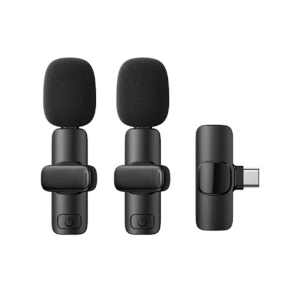 REMAX K10 Bežični mikrofon 2u1 USB Tip-C crni