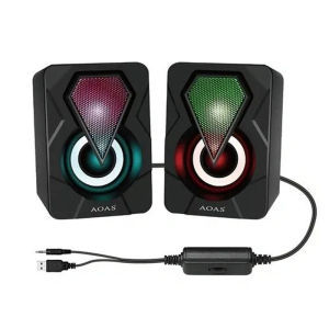 AOAS E-004 USB RGB zvučnici crni