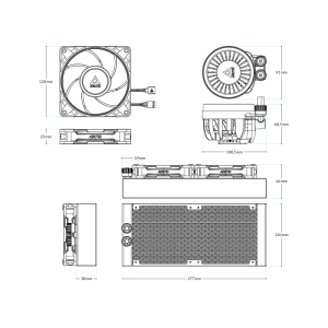 ARCTIC Liquid Freezer III Pro 240 A-RGB Black vodeno hlađenje (ACFRE00182A)