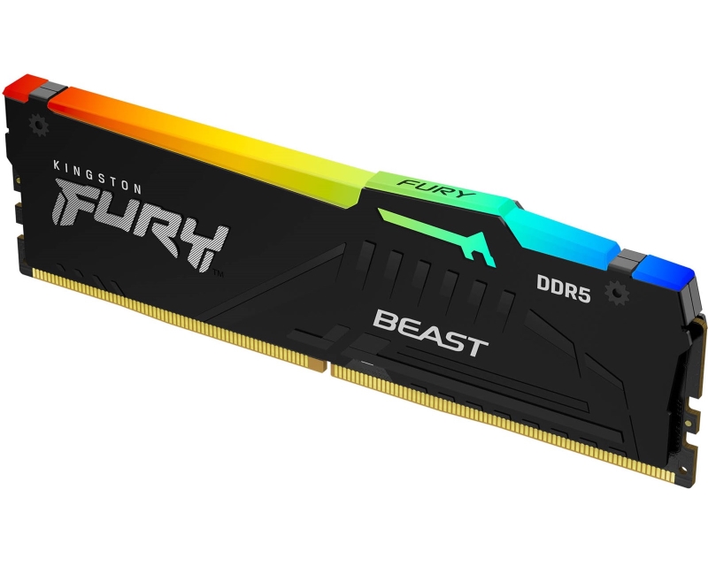 KINGSTON DIMM DDR5 16GB 6400MT/s KF564C32BBA-16 FURY Beast Black RGB XMP - Slika 2