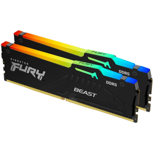 KINGSTON DIMM DDR5 64GB (2x32GB kit) 5600MT/s KF556C40BBAK2-64 Fury Beast RGB black XMP