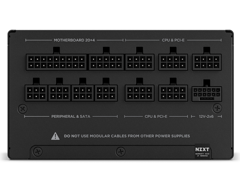 NZXT C850 Gold ATX 3.X 850W (PA-8G2BB-EU) modularno napajanje crno - Slika 5