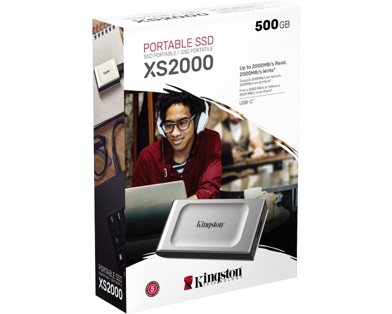 KINGSTON Portable XS2000 500GB eksterni SSD SXS2000/500G - Slika 3