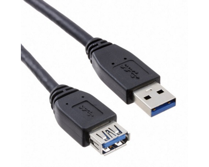 E-GREEN Kabl USB 3.0 A - USB A M/F (produžni) 1.8m crni