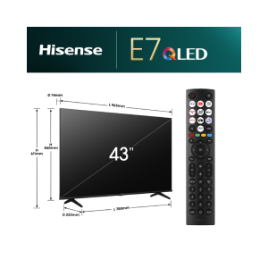 HISENSE 43 inča 43E7NQ QLED 4K UHD Smart TV