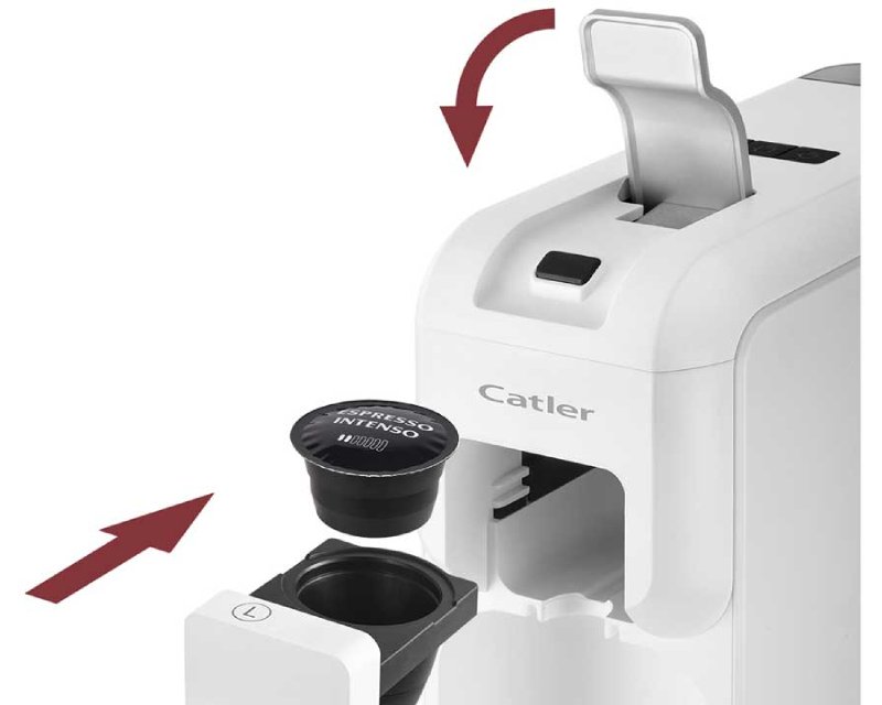CATLER ES 702 Porto W Espresso aparat za 3 vrste kapsula i mlevenu kafu beli - Slika 8