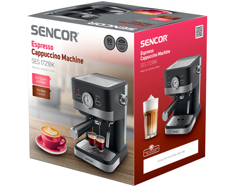 SENCOR SES 1721BK Aparat za espresso kafu - Slika 3