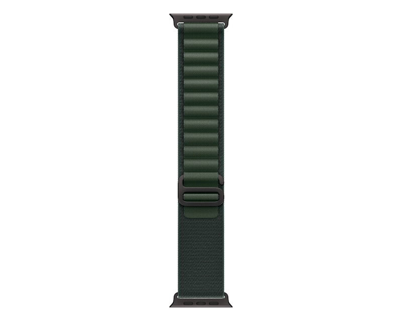 APPLE Watch Ultra2 v2 Cellular 49mm Black Titanium Case with Dark Green Alpine Loop - Medium (mx4r3se/a) - Slika 3