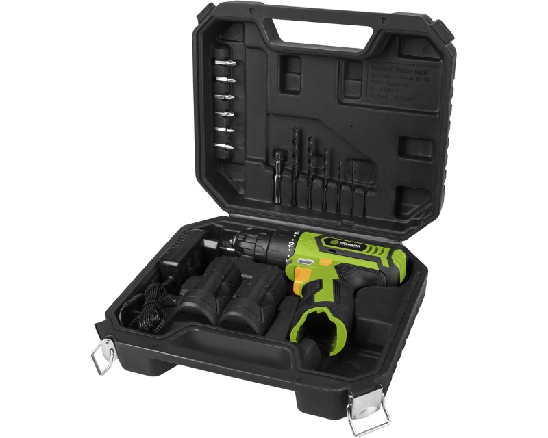 FIELDMANN FDV 10252-A Akumulatorska bušilica 12V + pribor (13 delova) - Slika 2