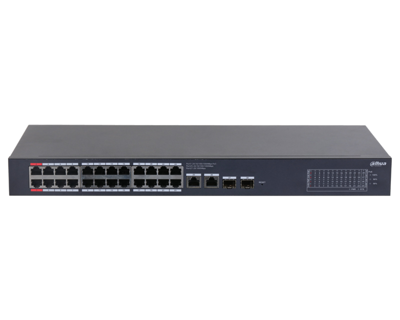 DAHUA CS4228-24GT-240 28-Port Cloud Managed Desktop Gigabit Switch with 24-Port PoE