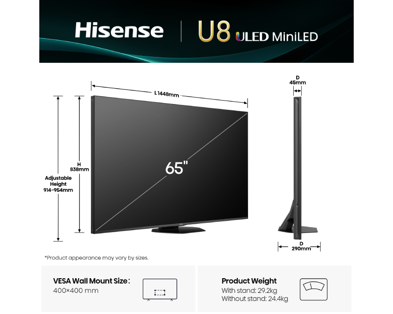 HISENSE 65 inča 65U8Q ULED 4K UHD Smart TV - Slika 7