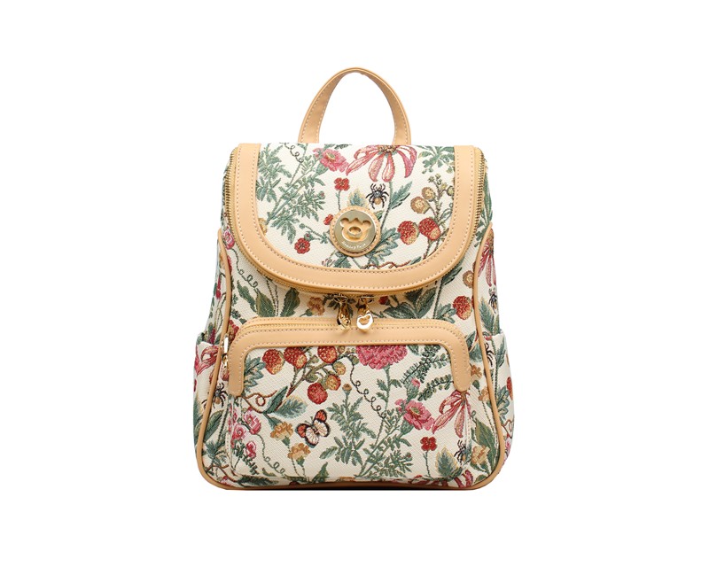 HENNEY BEAR H-1138 FLORAL SUMMER BEIGE Ranac