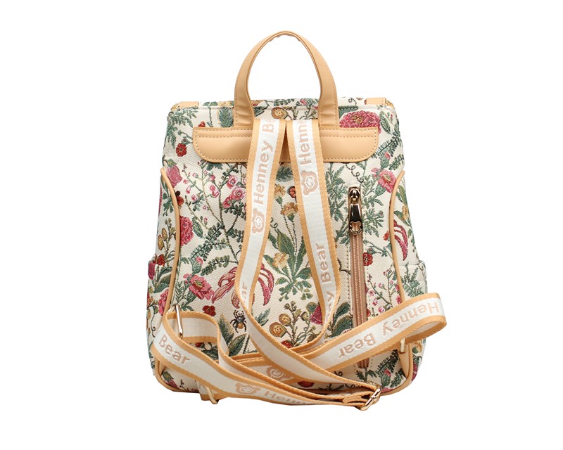 HENNEY BEAR H-1138 FLORAL SUMMER BEIGE Ranac - Slika 2