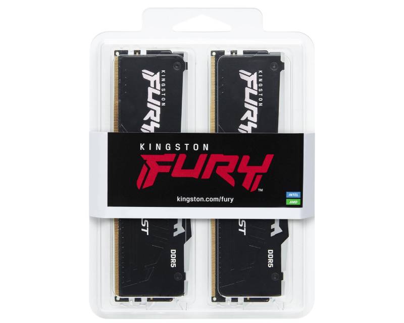 KINGSTON DIMM DDR5 64GB (2x32GB kit) 6000MT/s KF560C36BBEAK2-64 FURY Beast RGB EXPO