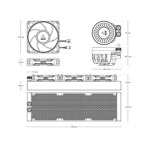 ARCTIC Liquid Freezer III Pro 360 A-RGB Black vodeno hlađenje (ACFRE00184A)