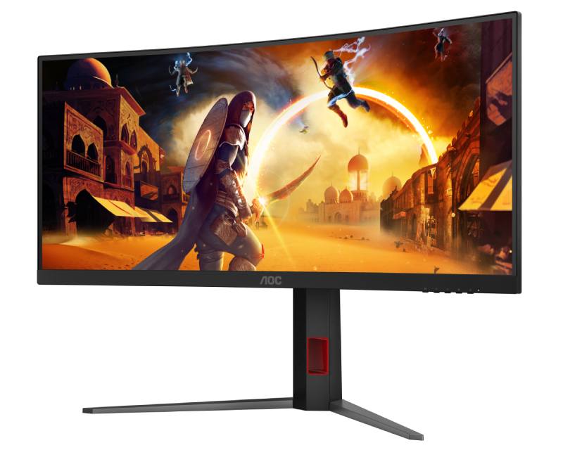 AOC 34 inča CU34G4Z WQHD 3440x1440 Fast VA 240 Hz FreeSync zakrivljeni gaming monitor
