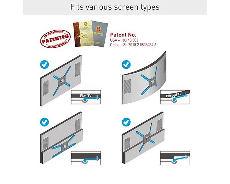 BARKAN BM464XL LCD TV zglobni zidni nosač od 13 do 86 inča - Slika 7