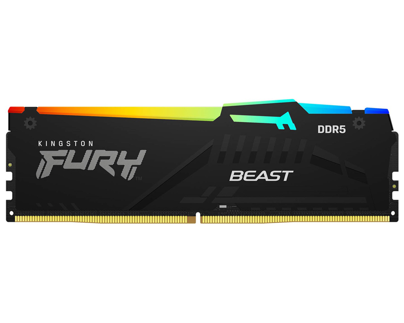 KINGSTON DIMM DDR5 32GB 5200MT/s KF552C40BB2A-32 Fury Beast Black RGB EXPO