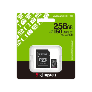 KINGSTON Memorijska kartica U1 V10 SDXC 256GB Canvas Select Plus G3 150R SDCS3/256GB + adapter