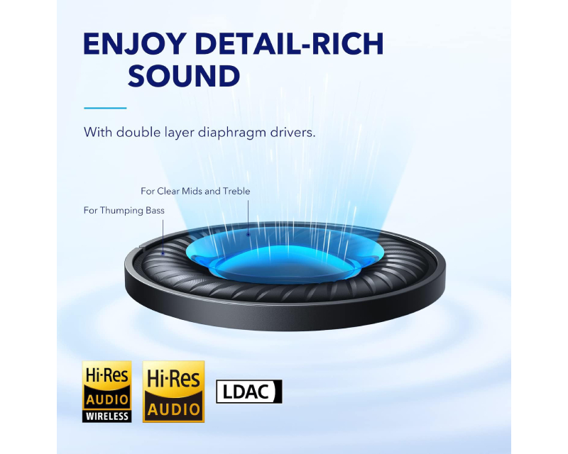 ANKER Soundcore Space Q45 ANC BT slušalice bele - Slika 5