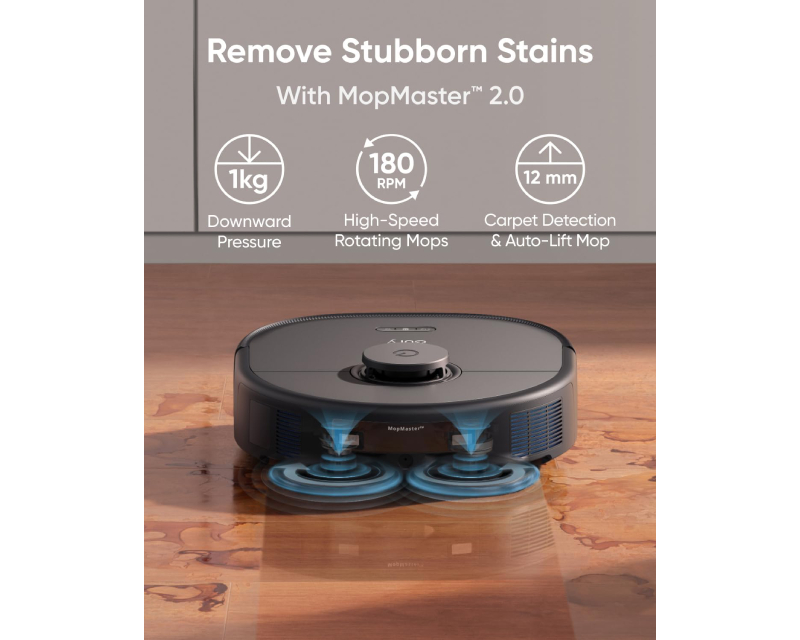 ANKER Eufy Omni X10 Pro MopMaster Robot Usisivač sa bazom crni - Slika 8