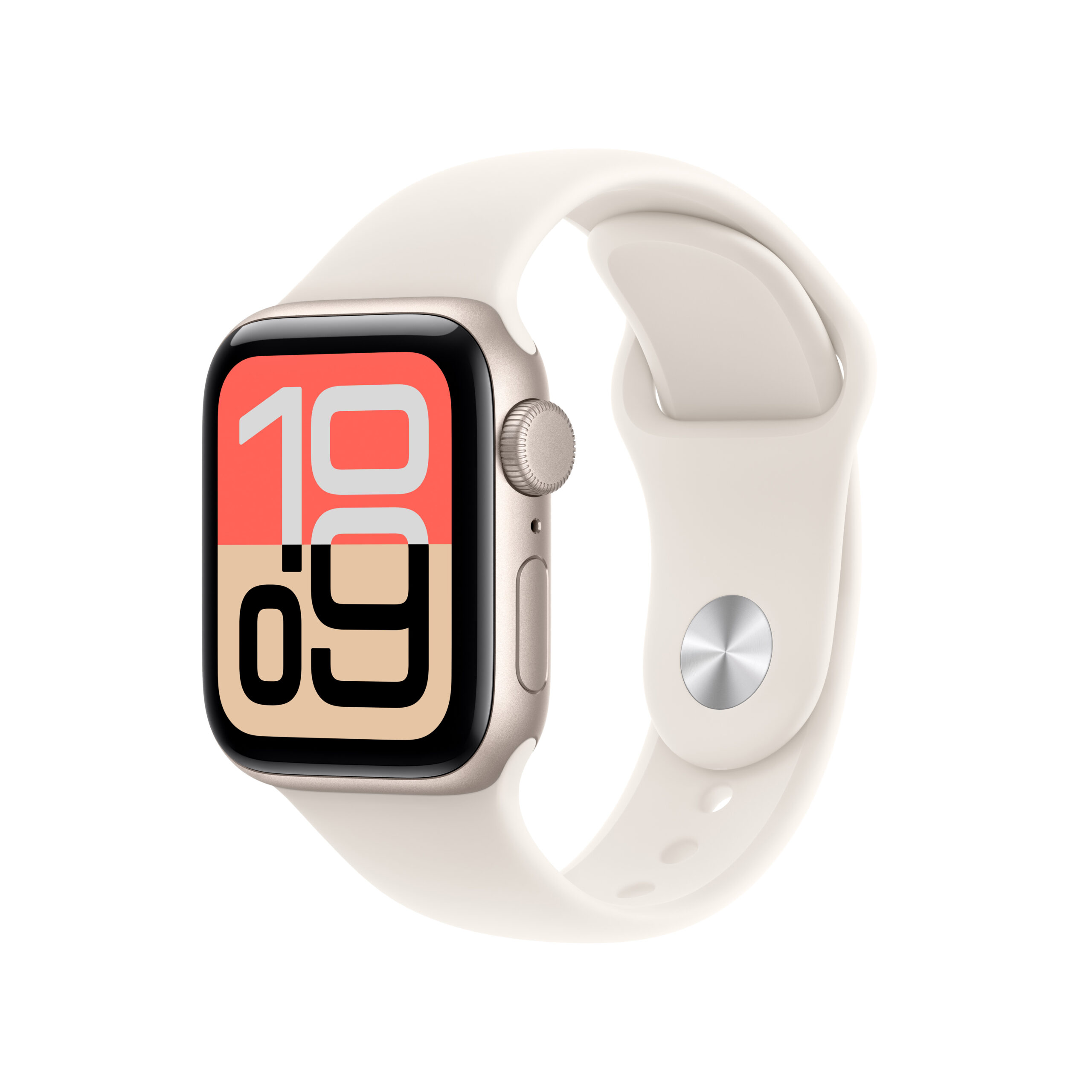 Apple Watch SE 3 GPS 40mm Starlight Aluminium Case with Starlight Sport Band - Slika 2