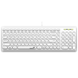 GENIUS Slimstar Q200 USB YU bela tastatura