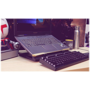 COOLER MASTER Postolje za laptop NotePal ERGOSTAND IV (R9-NBS-E42K-GP), crno