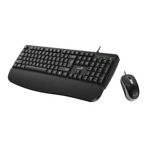 GENIUS KM-123 USB YU crna tastatura+ USB crni miš