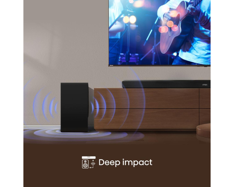 HISENSE AX5100Q Dolby Atmos soundbar sa bežičnim subwooferom crni - Slika 3