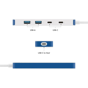 TARGUS HyperDrive Flex 4 Port USB-C Combo Hub beli (HD5200BUGL)
