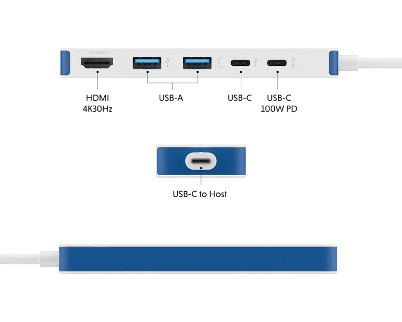 TARGUS HyperDrive Flex 5 Port USB-C Hub beli (HD4101BUGL)