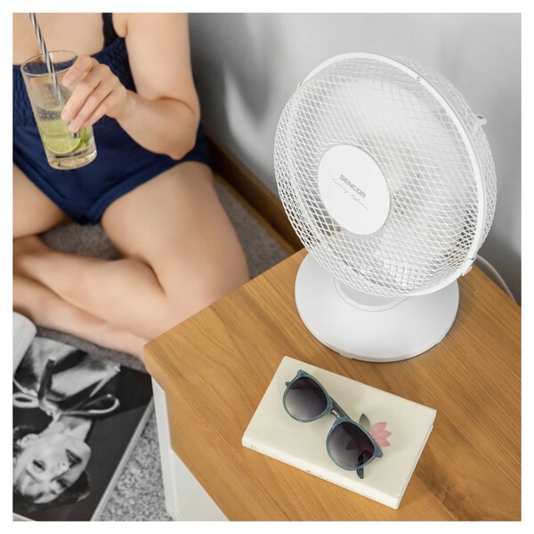 SENCOR SFE 2310WH Stoni ventilator beli - Slika 8