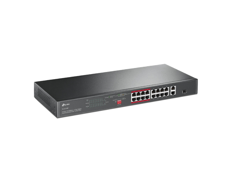 TP-LINK TL-SL1218P POE 16 PORTA 10/100MBS + 2GIG LAN - Slika 3